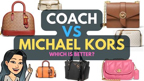 is michael kors cheaper than coach|coach vs michael kors 2024.